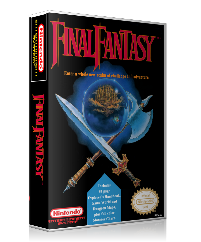 NES Final Fantasy Retail Game Cover To Fit A UGC Style Replacement Game Case – Nintendo NES Case product image 1