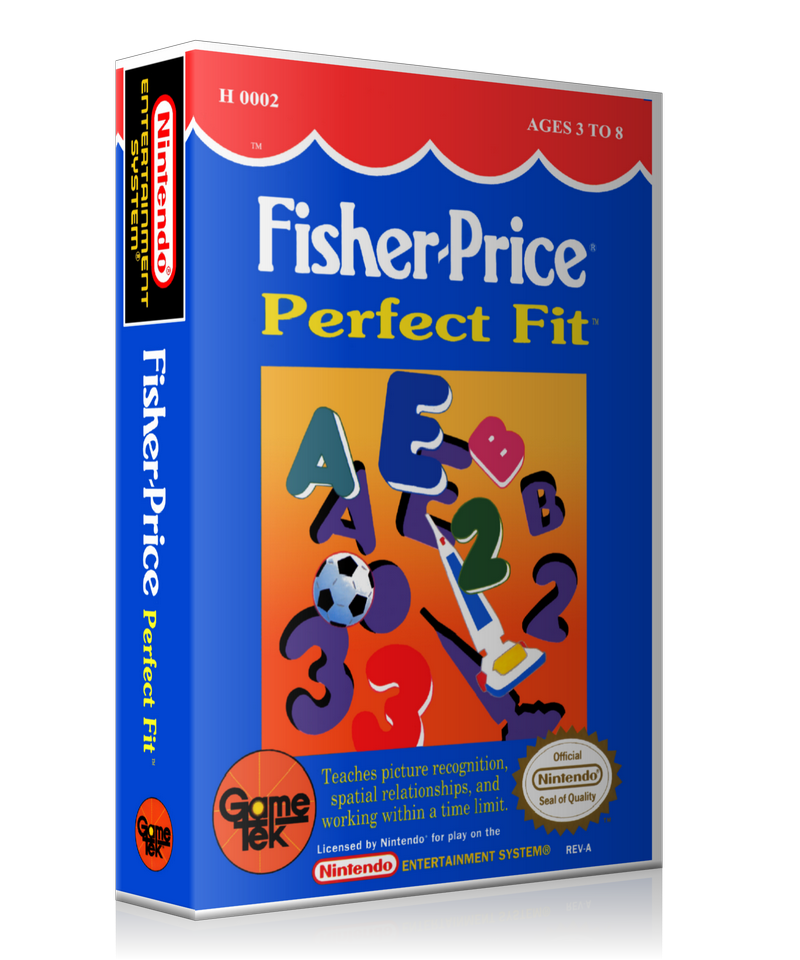 NES Fisher Price Perfect Fit Retail Game Cover To Fit A UGC Style Replacement Game Case – Nintendo NES Case product image 1