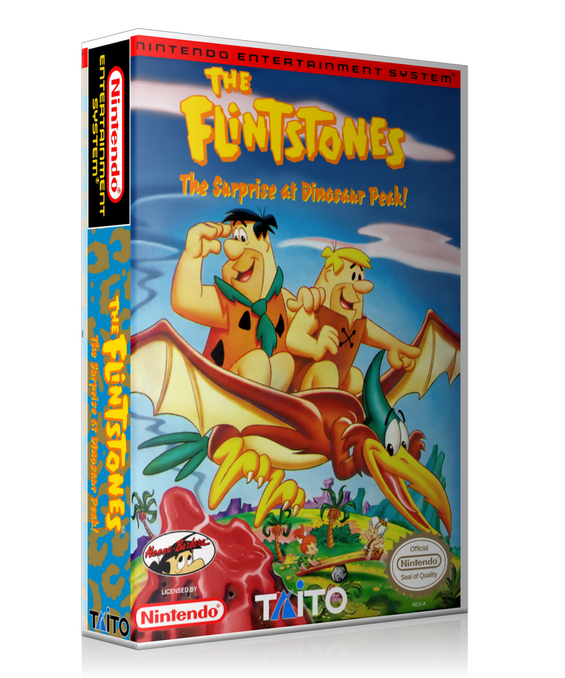 NES Flinstones The Surprise At Dinosaur Peak Retail Game Cover To Fit A UGC Style – Nintendo NES Case product image 1