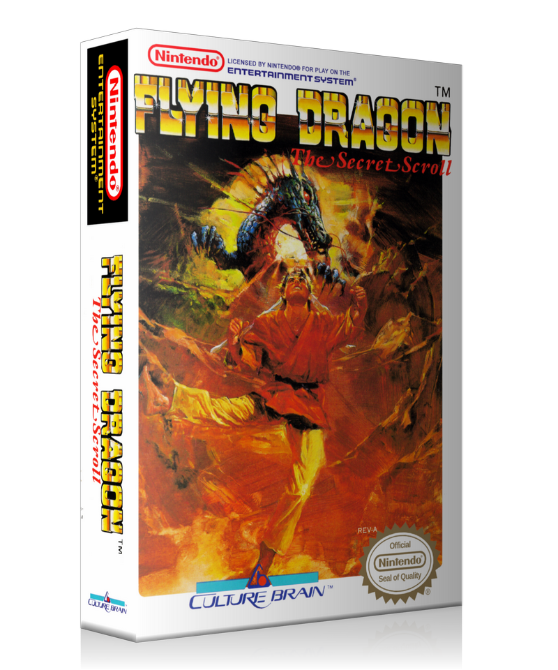 NES Flying Dragon Retail Game Cover To Fit A UGC Style Replacement Game Case – Nintendo NES Case product image 1