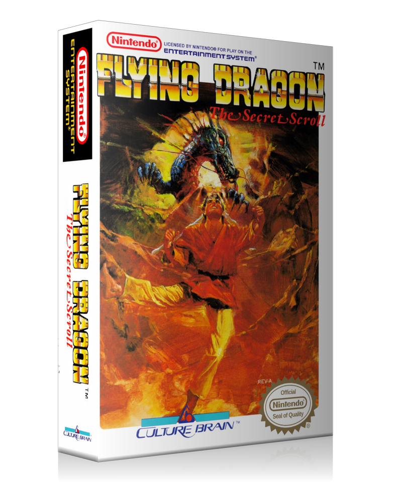 NES Flying Dragon Retail Game Cover To Fit A UGC Style Replacement Game Case