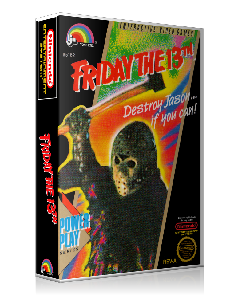 NES Friday The 13th Retail Game Cover To Fit A UGC Style Replacement Game Case