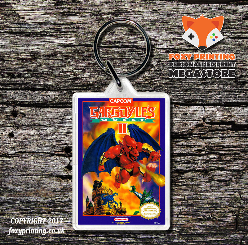 Nes 225 Gargoylesquest2-Retail-Nesspine Game Inspired Retro Gaming Keyring