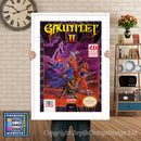 Nes_227_Gauntlet2retailnesspine Super Nintendo GAME INSPIRED THEME Retro Gaming Poster A4 A3 A2 Or A1