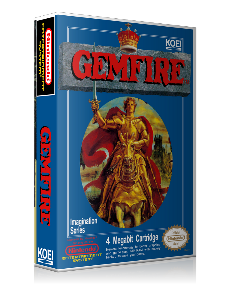 NES Gemfire Retail Game Cover To Fit A UGC Style Replacement Game Case – Nintendo NES Case product image 1