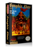 NES Genghis Khan Retail Game Cover To Fit A UGC Style Replacement Game Case