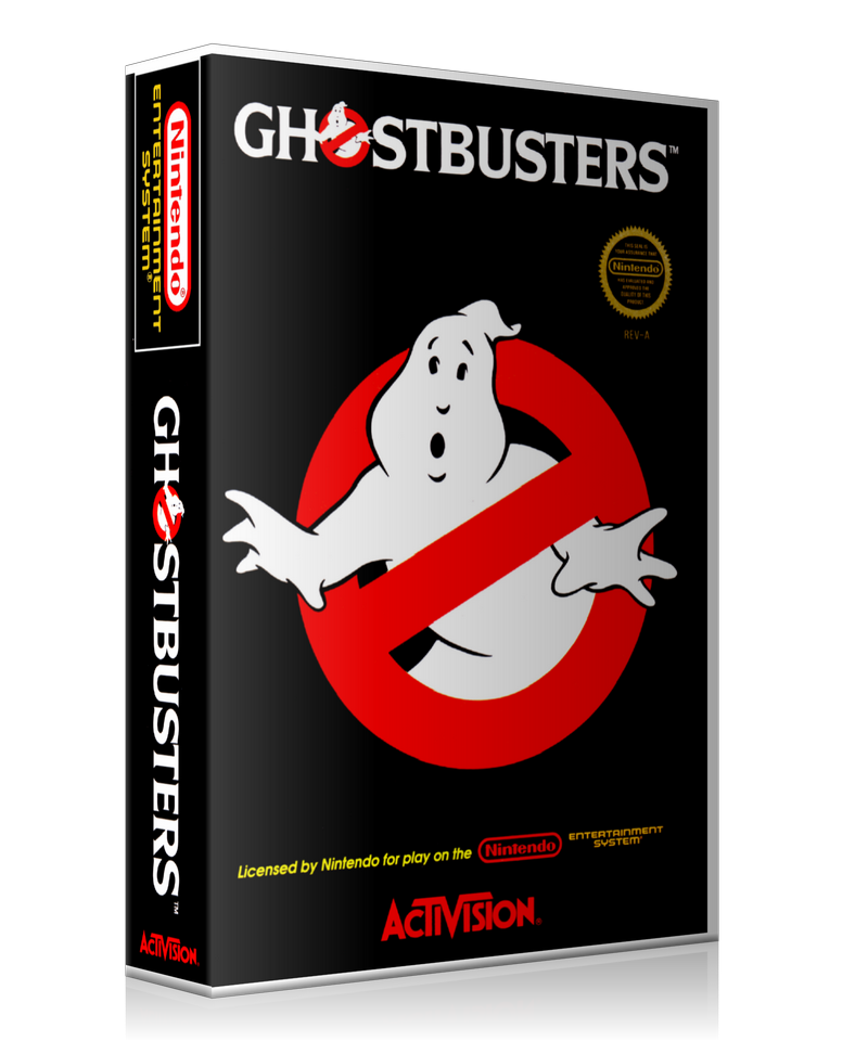 NES Ghostbusters Retail Game Cover To Fit A UGC Style Replacement Game Case