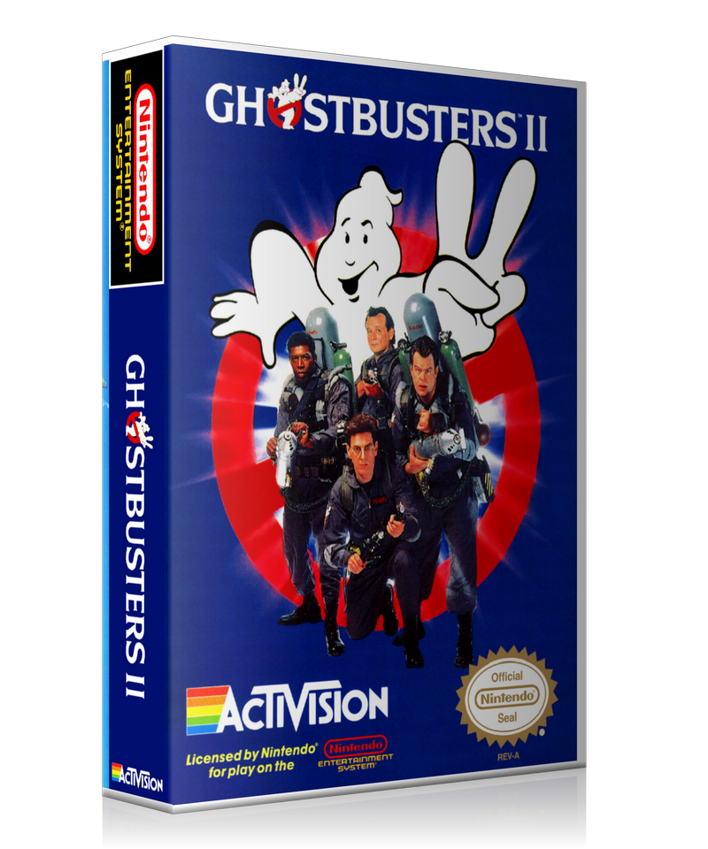 NES Ghostbusters 2 Retail Game Cover To Fit A UGC Style Replacement Game Case