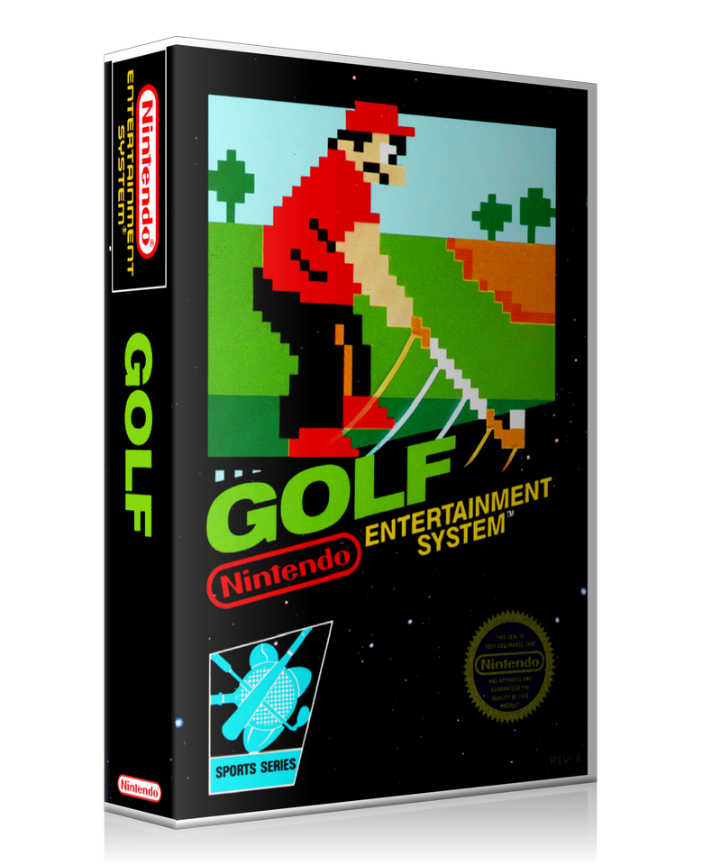 NES Golf Retail Game Cover To Fit A UGC Style Replacement Game Case