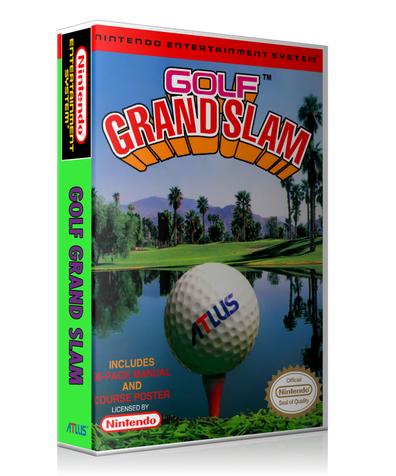 NES Golf Grand Slam Retail Game Cover To Fit A UGC Style Replacement Game Case