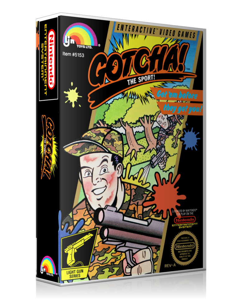 NES Gotcha! Retail Game Cover To Fit A UGC Style Replacement Game Case