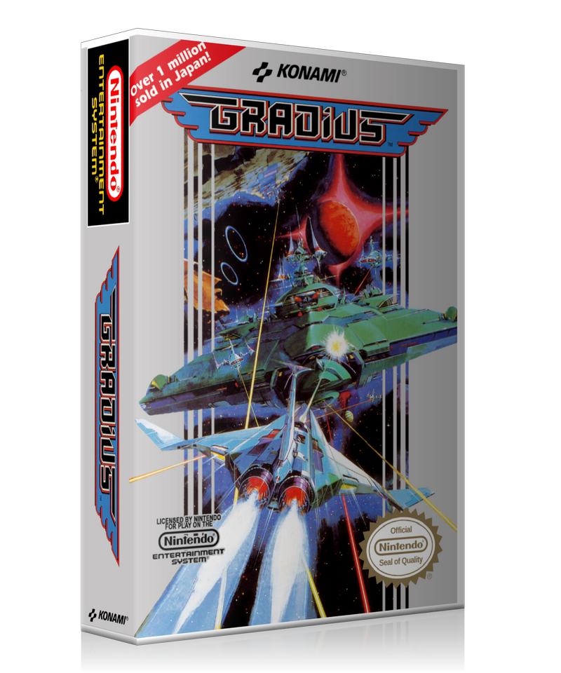 NES Gradius Retail Game Cover To Fit A UGC Style Replacement Game Case – Nintendo NES Case product image 1