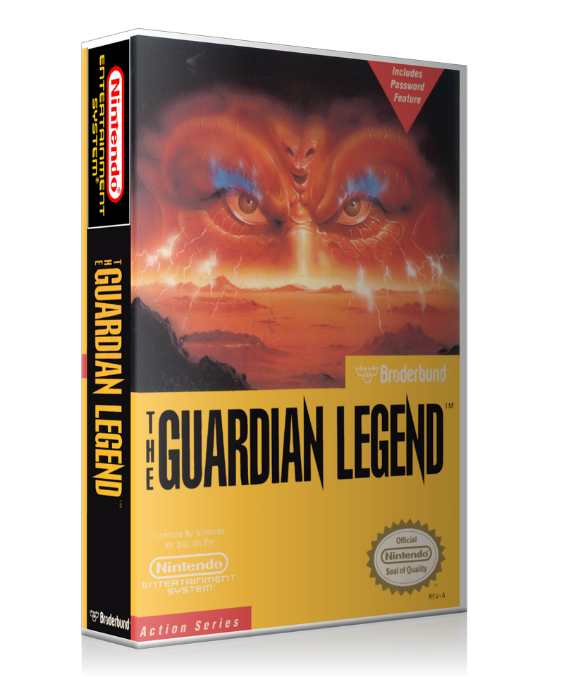 NES Guardian Legend Retail Game Cover To Fit A UGC Style Replacement Game Case