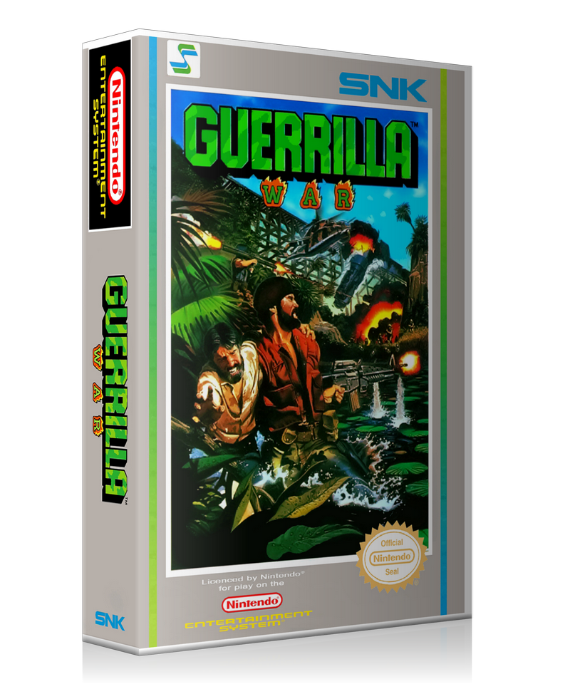 NES Guerilla War Retail Game Cover To Fit A UGC Style Replacement Game Case