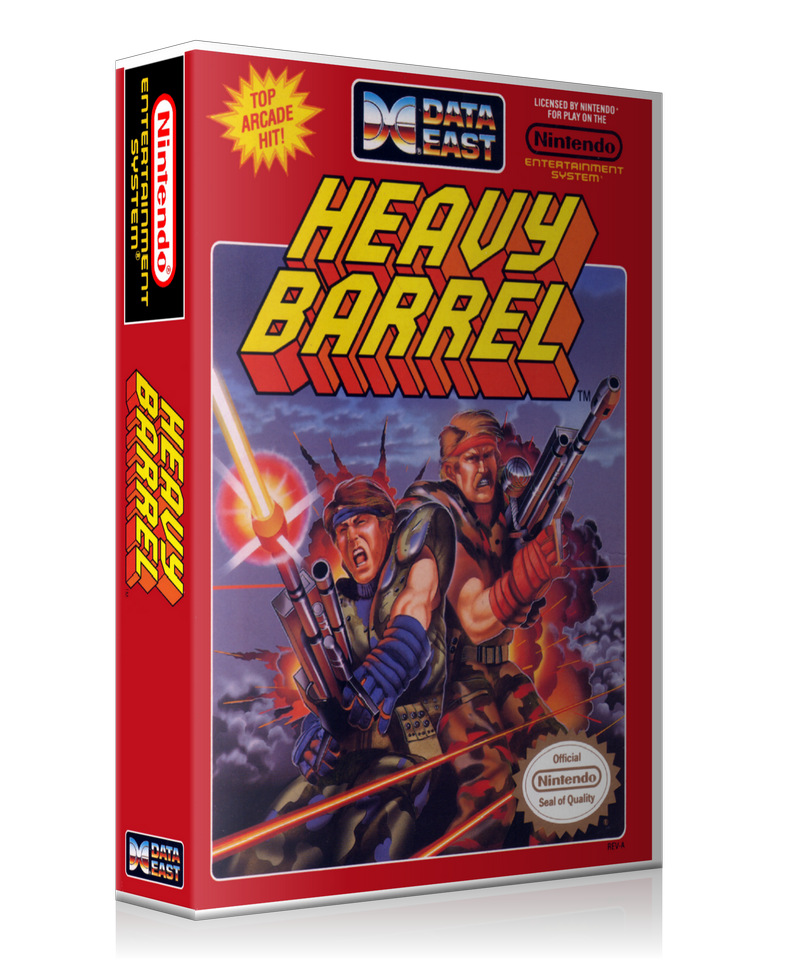 NES Heavy Barrel Retail Game Cover To Fit A UGC Style Replacement Game Case – Nintendo NES Case product image 1