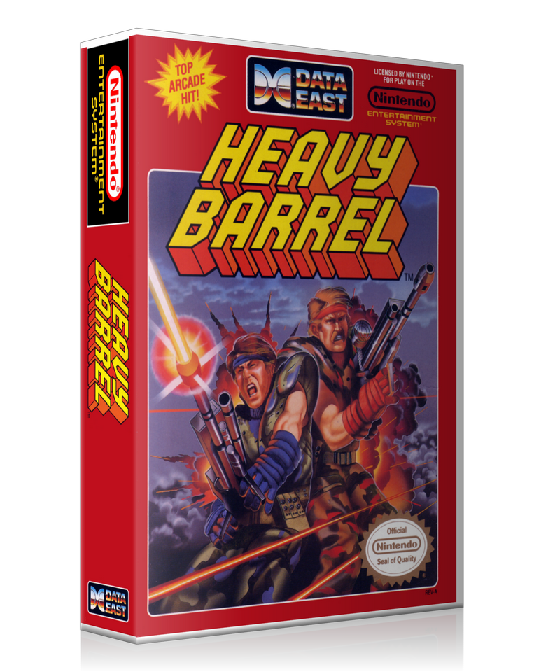 NES Heavy Barrel Retail Game Cover To Fit A UGC Style Replacement Game Case