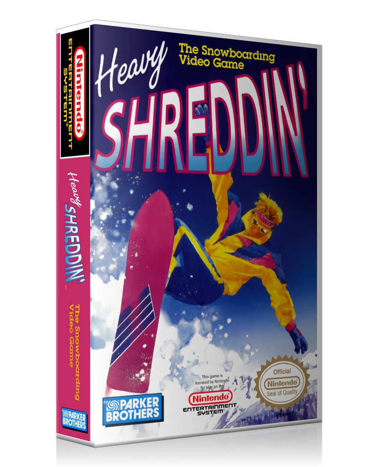 NES Heavy Shreddin Retail Game Cover To Fit A UGC Style Replacement Game Case – Nintendo NES Case product image 1