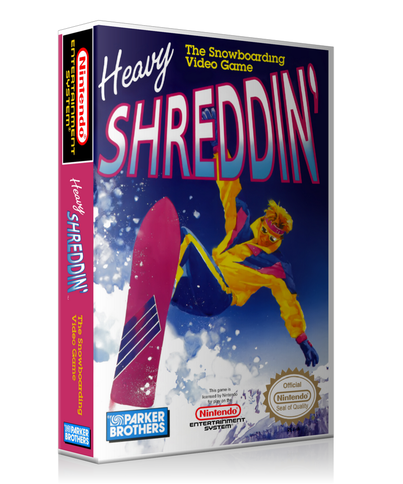NES Heavy Shreddin Retail Game Cover To Fit A UGC Style Replacement Game Case