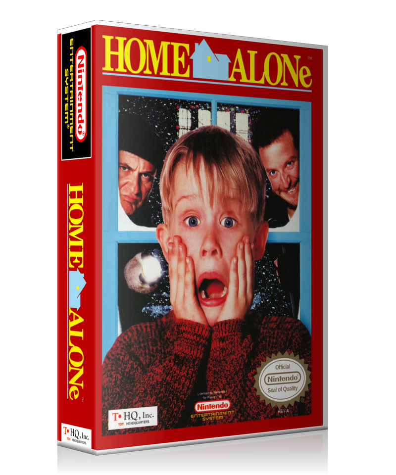 NES Home Alone Retail Game Cover To Fit A UGC Style Replacement Game Case