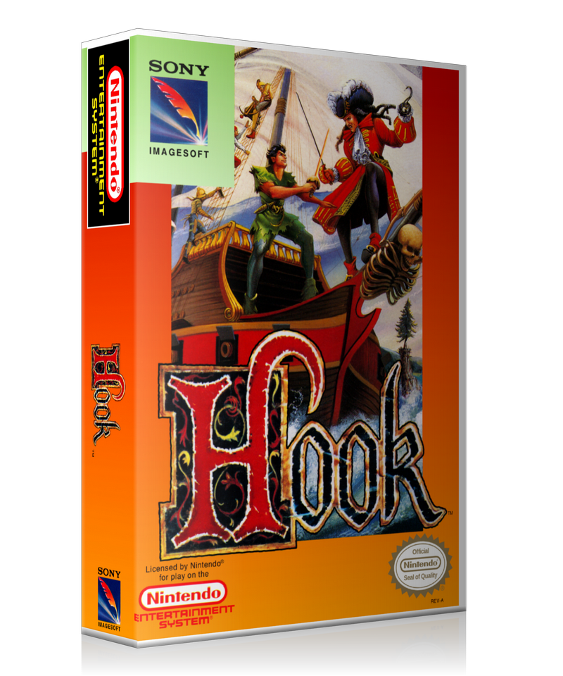 NES Hook Retail Game Cover To Fit A UGC Style Replacement Game Case – Nintendo NES Case product image 1