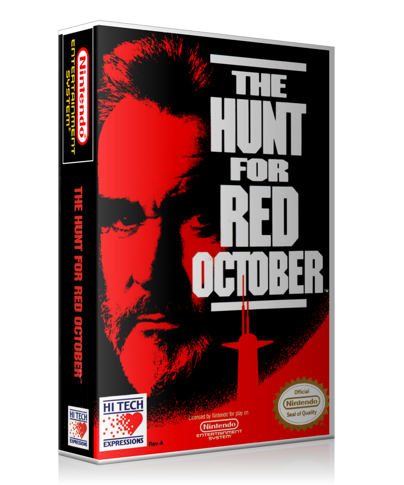 NES The Hunt For Red October Retail Game Cover To Fit A UGC Style Replacement Game Case