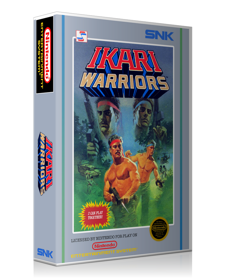 NES Ikari Warriors Retail Game Cover To Fit A UGC Style Replacement Game Case