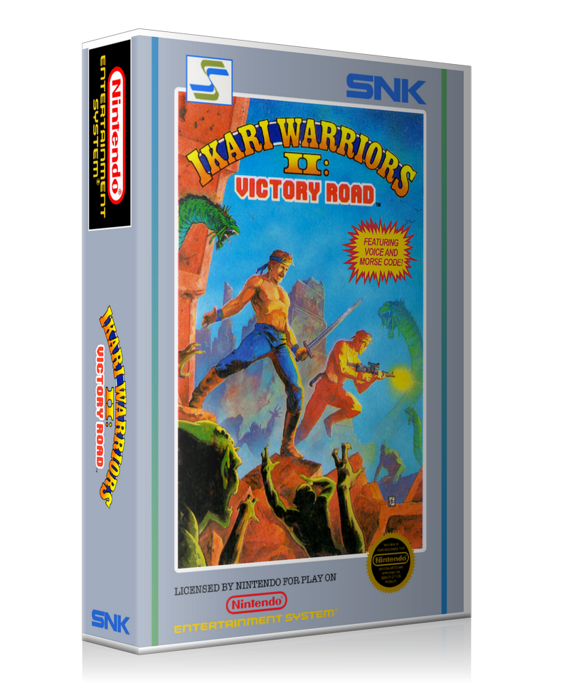 NES Ikari Warriors 2 Retail Game Cover To Fit A UGC Style Replacement Game Case