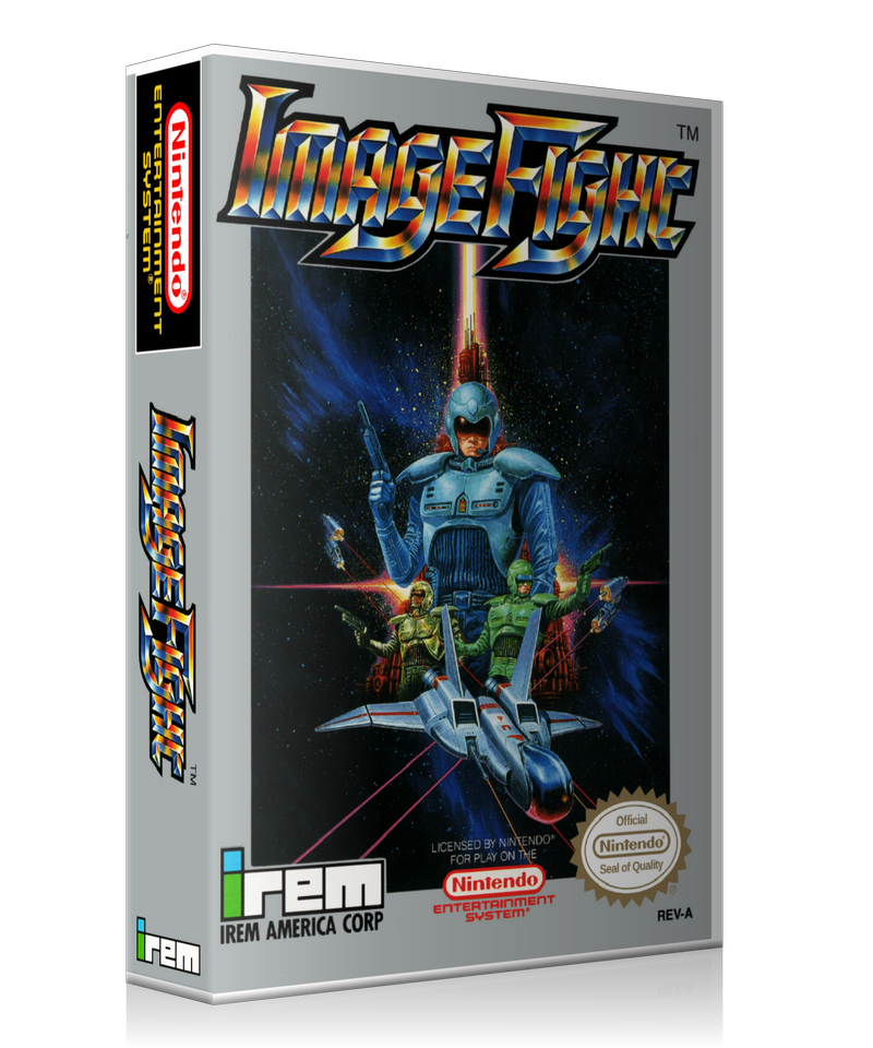 NES Image Fight Retail Game Cover To Fit A UGC Style Replacement Game Case