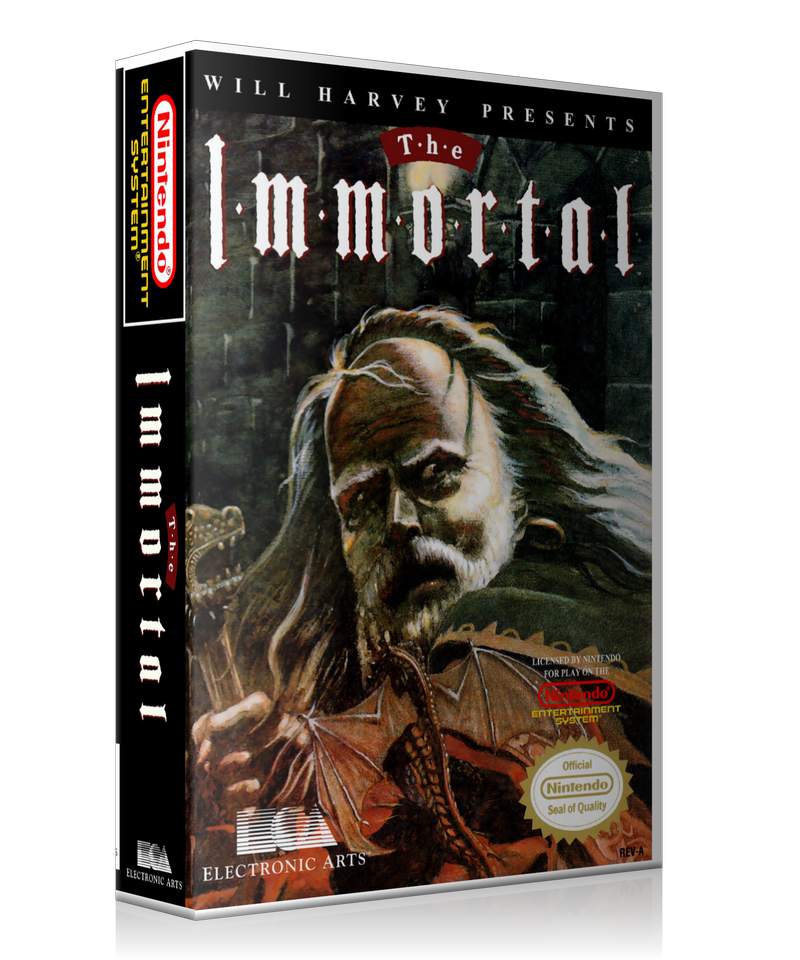 NES Immortal Retail Game Cover To Fit A UGC Style Replacement Game Case