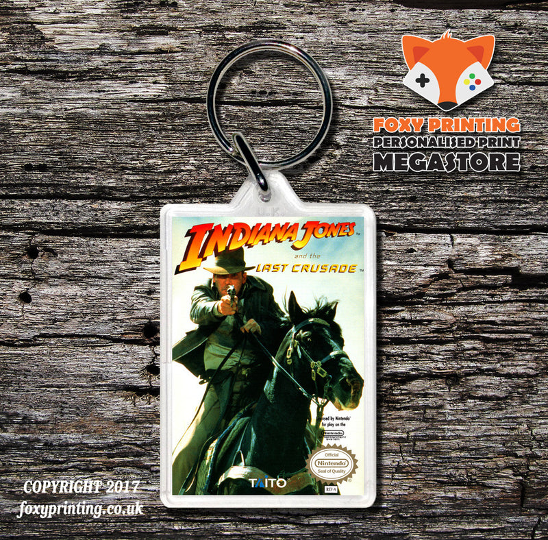 Nes 278 Indianajonesandthelastcrusadetaito-Retail-Nesspine Game Inspired Retro Gaming Keyring