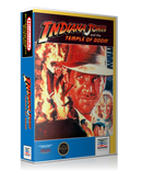 NES Indiana Jones And The Temple Of Doom Retail Game Cover To Fit A UGC Style Replacement Game Case