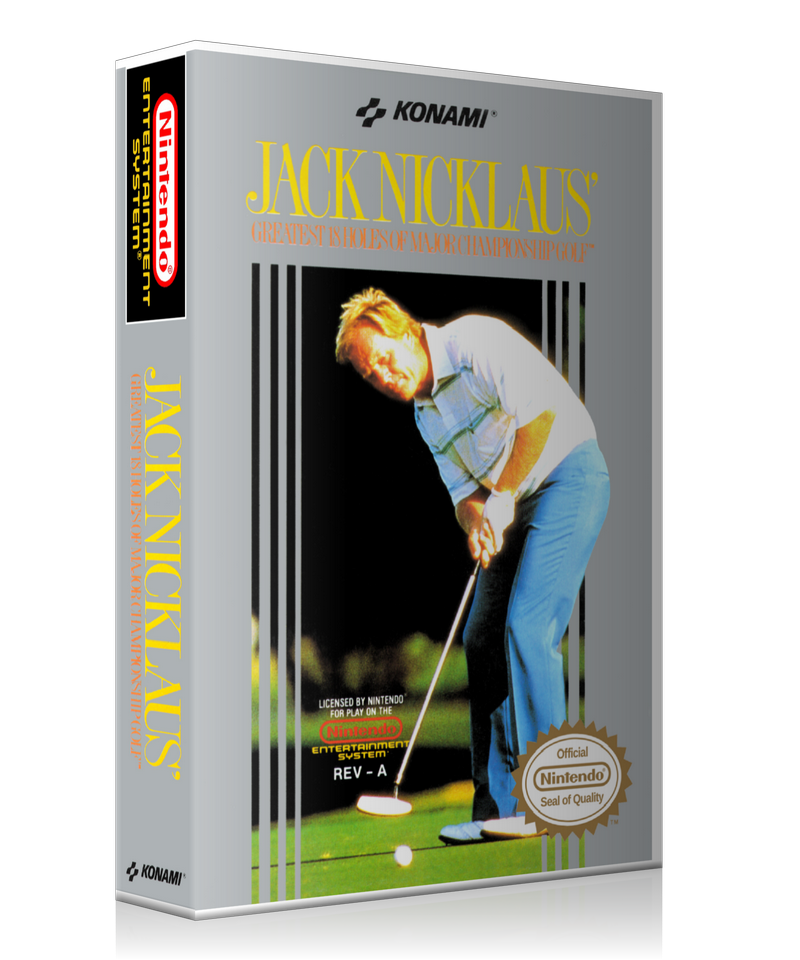 NES Jack Nicklaus Retail Game Cover To Fit A UGC Style Replacement Game Case