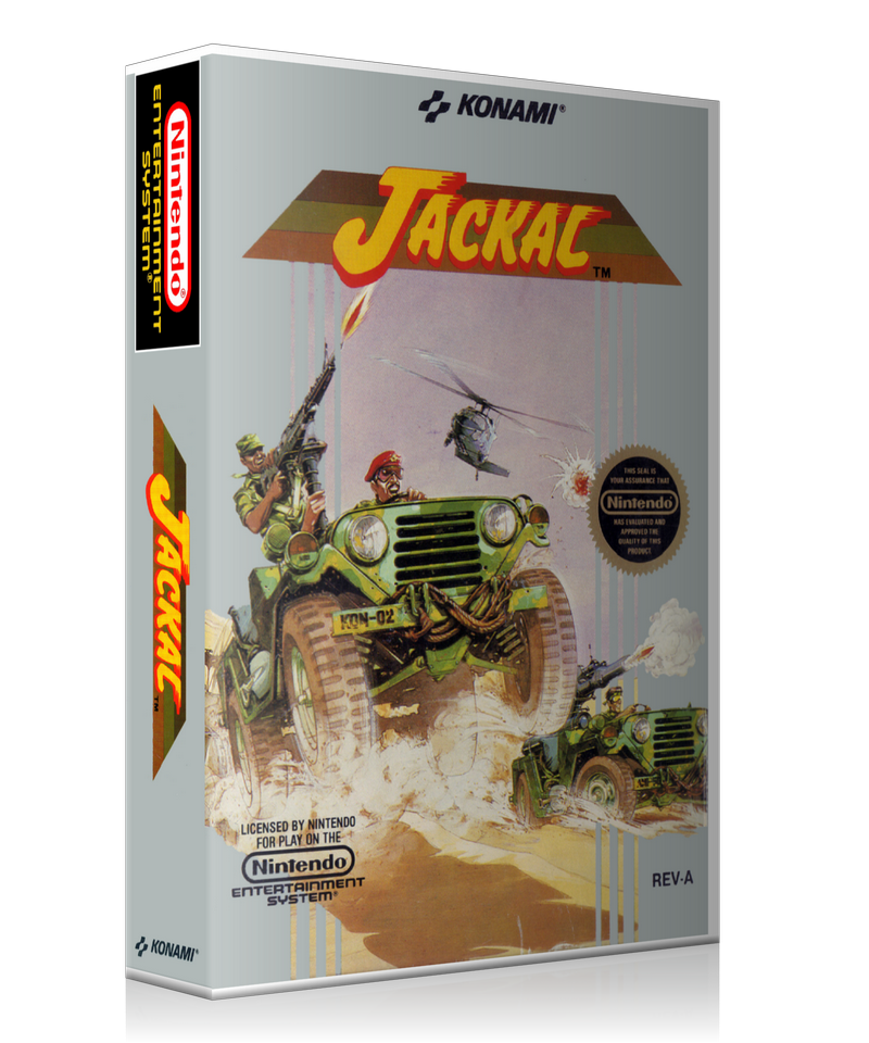 NES Jackal Retail Game Cover To Fit A UGC Style Replacement Game Case