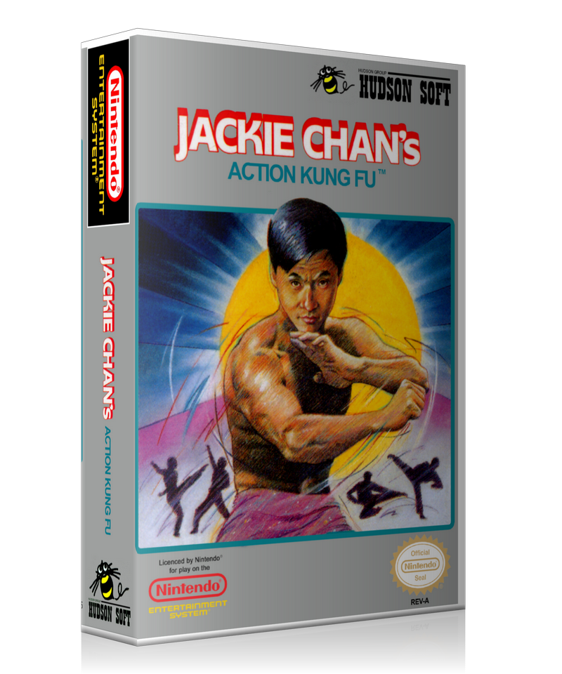 NES Jackie Chan's Action Kung Fu Retail Game Cover To Fit A UGC Style Replacement Game Case