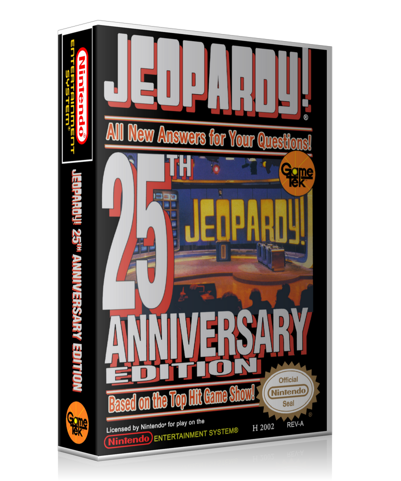 NES Jeopardy 25th Anniversary 3D Boxes Case Or Cover