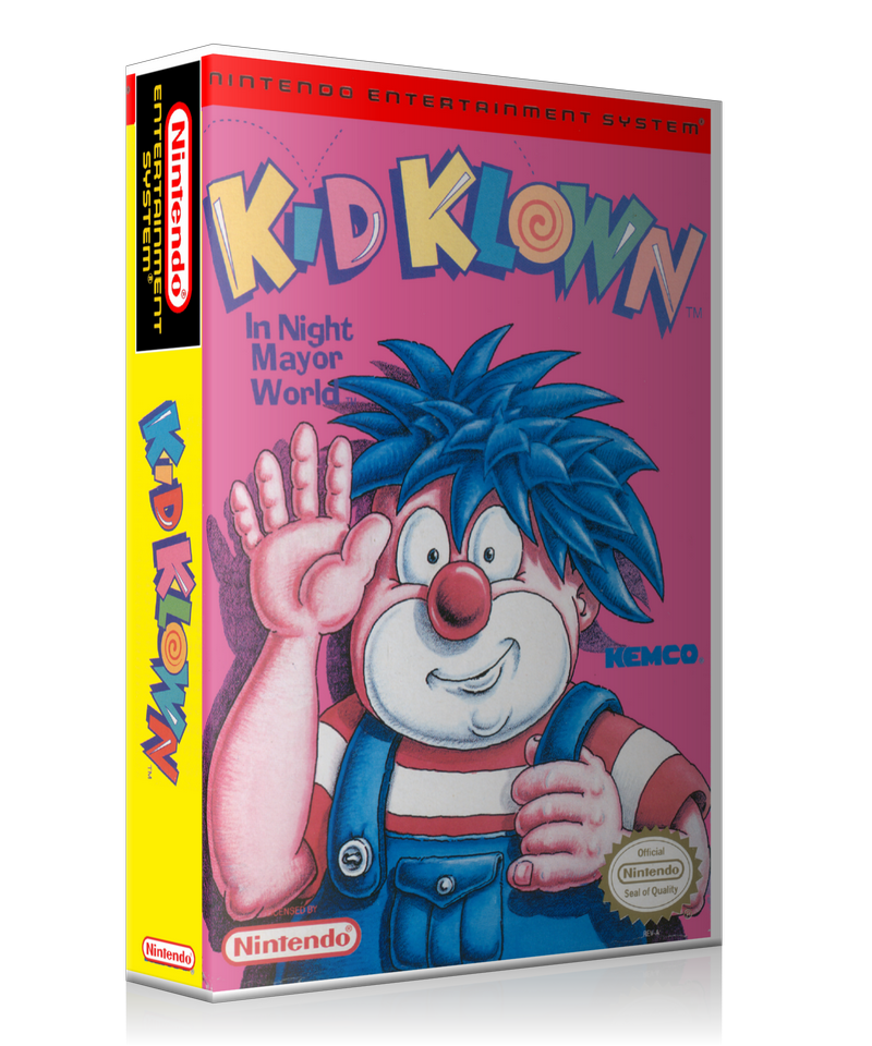NES Kid Klown Retail Game Cover To Fit A UGC Style Replacement Game Case