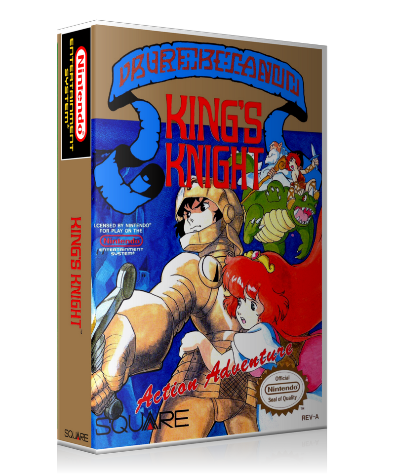 NES King's Knight Retail Game Cover To Fit A UGC Style Replacement Game Case