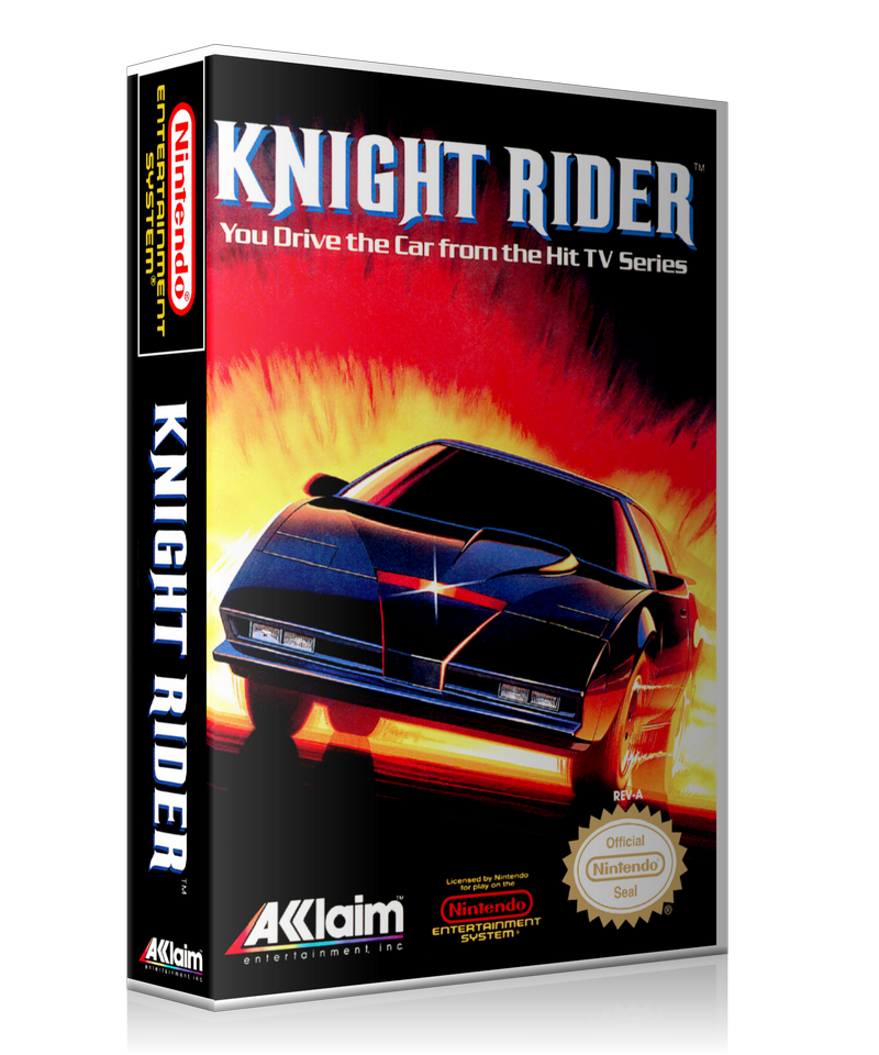NES Knight Rider Retail Game Cover To Fit A UGC Style Replacement Game Case
