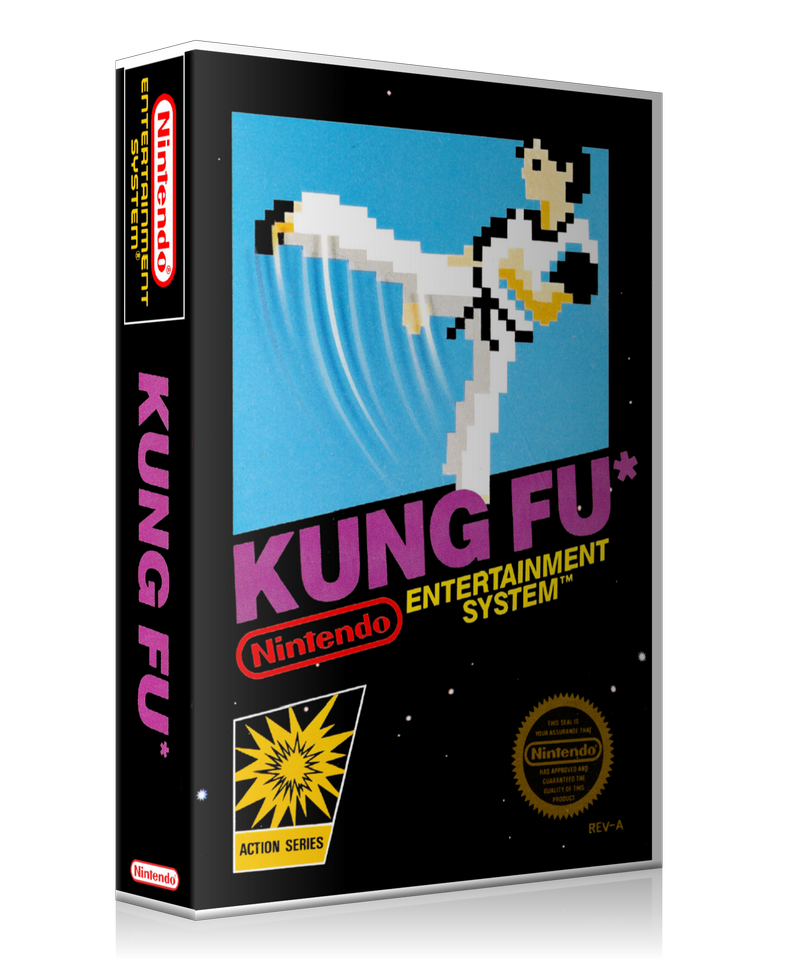 NES Kung Fu Retail Game Cover To Fit A UGC Style Replacement Game Case