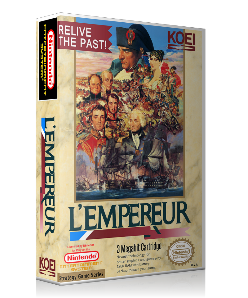 NES L'empereur Retail Game Cover To Fit A UGC Style Replacement Game Case