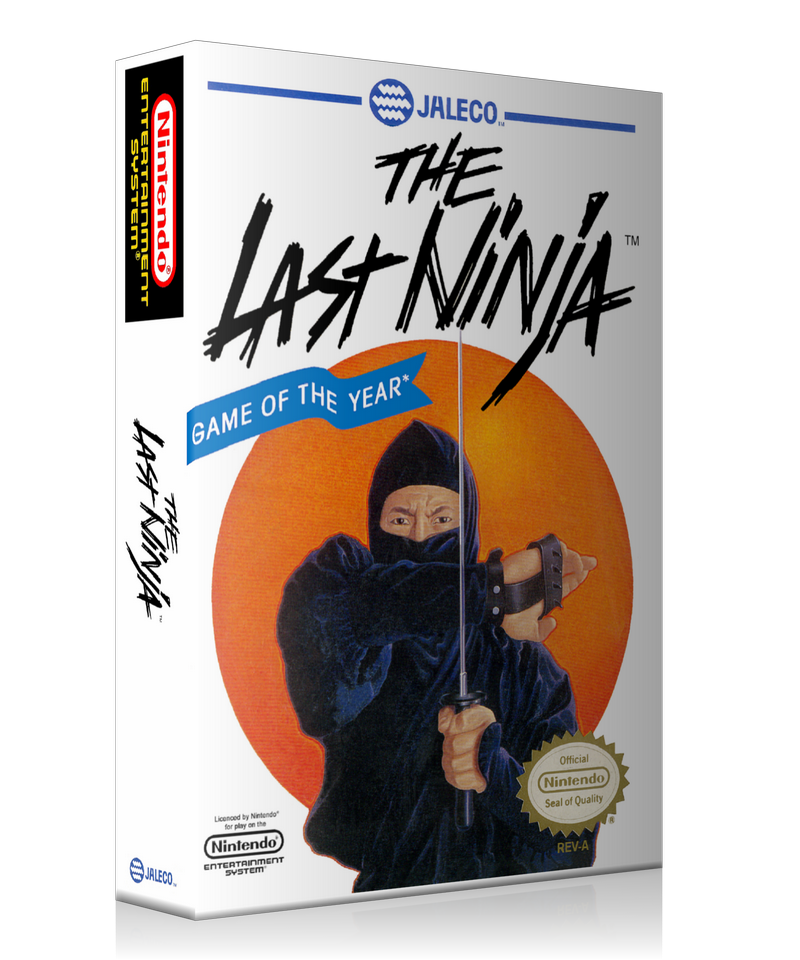 NES Last Ninja Retail Game Cover To Fit A UGC Style Replacement Game Case