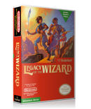 NES Legacy Of The Wizard Retail Game Cover To Fit A UGC Style Replacement Game Case