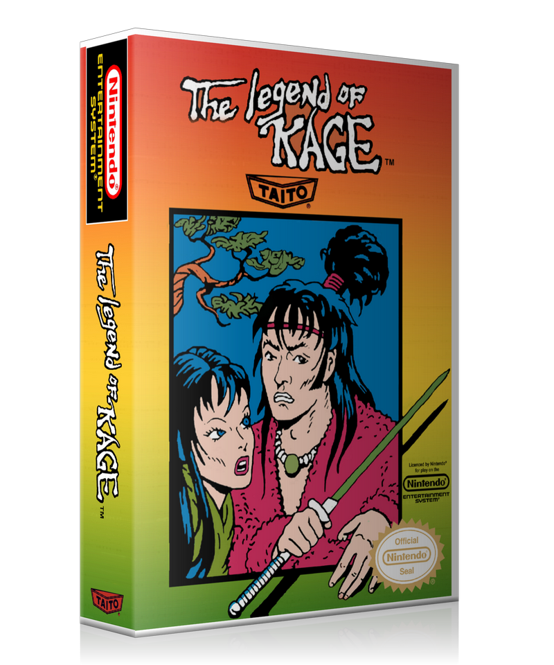 NES Legend Of Kage Retail Game Cover To Fit A UGC Style Replacement Game Case