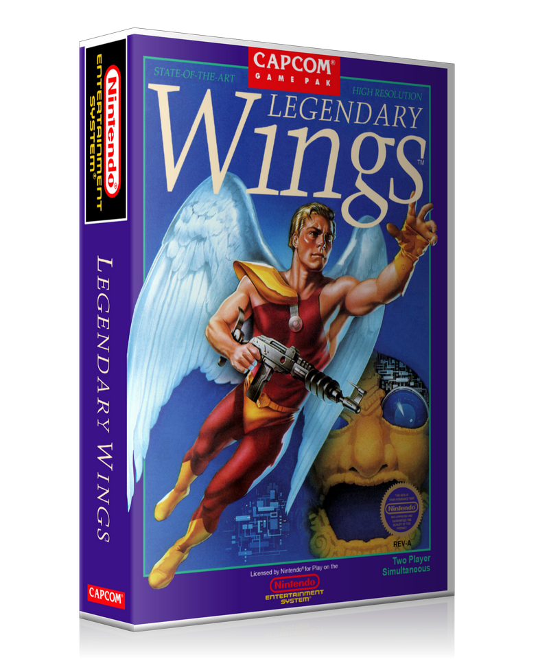 NES Legendary Wings Retail Game Cover To Fit A UGC Style Replacement G