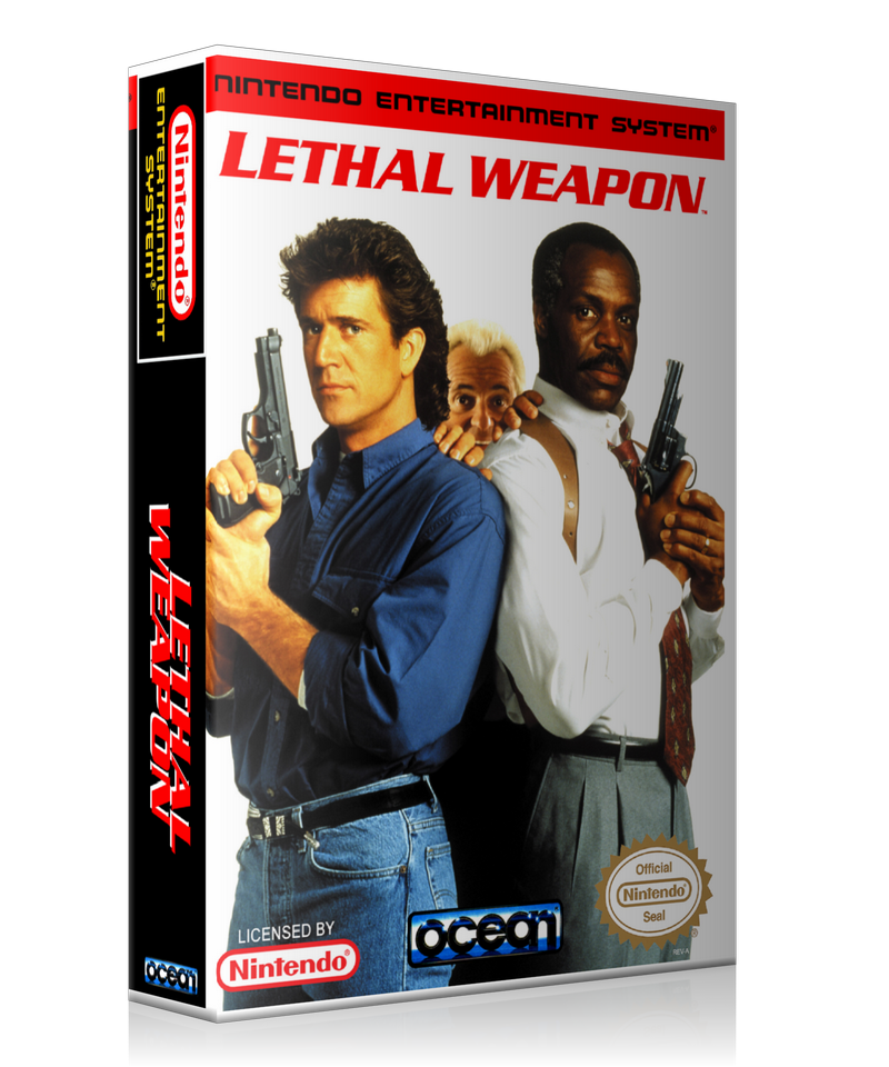 NES Lethal Weapon Retail Game Cover To Fit A UGC Style Replacement Game Case