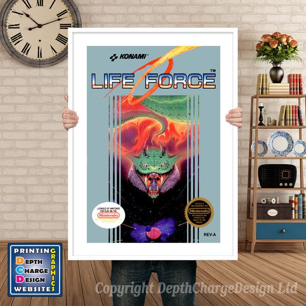 Nes_336_Lifeforceretailnesspine Super Nintendo Game Inspired Theme Retro Gaming