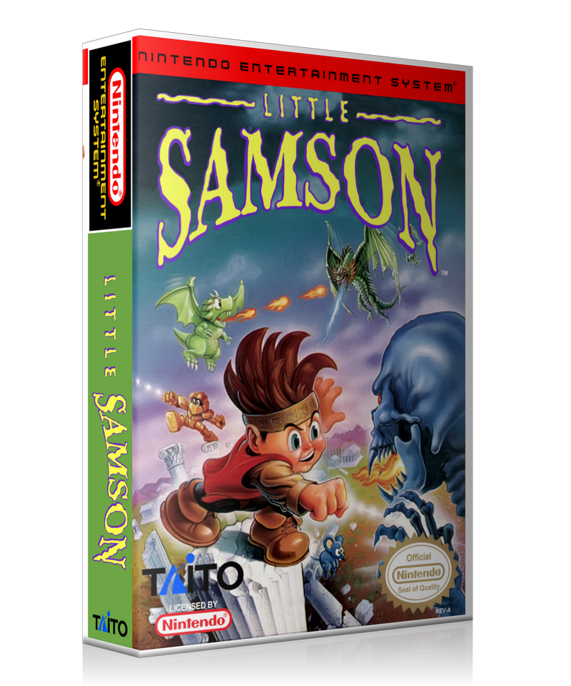 NES Little Samson Retail Game Cover To Fit A UGC Style Replacement Game Case