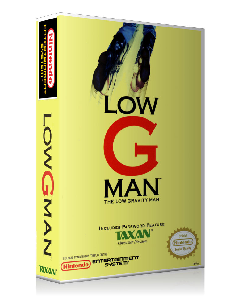 NES Low G Man Retail Game Cover To Fit A UGC Style Replacement Game Case