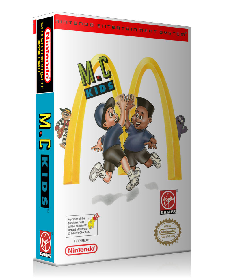 NES M C Kids Retail Game Cover To Fit A UGC Style Replacement Game Case