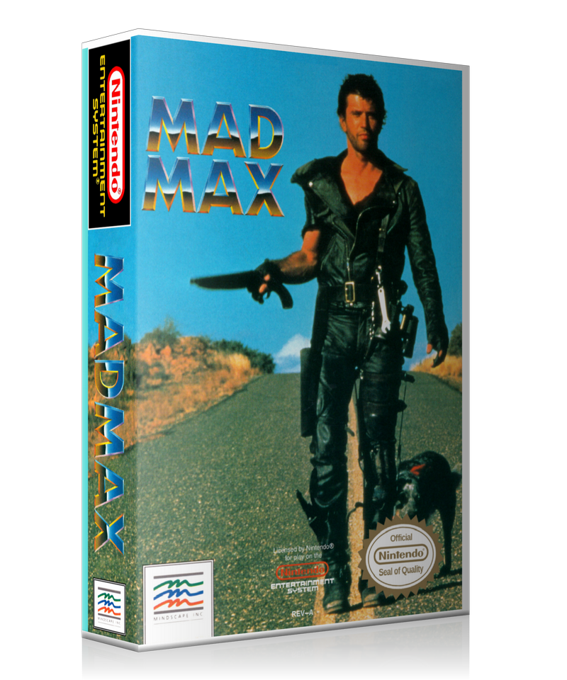 NES Mad Max Retail Game Cover To Fit A UGC Style Replacement Game Case